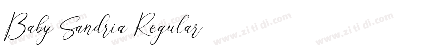 Baby Sandria Regular字体转换